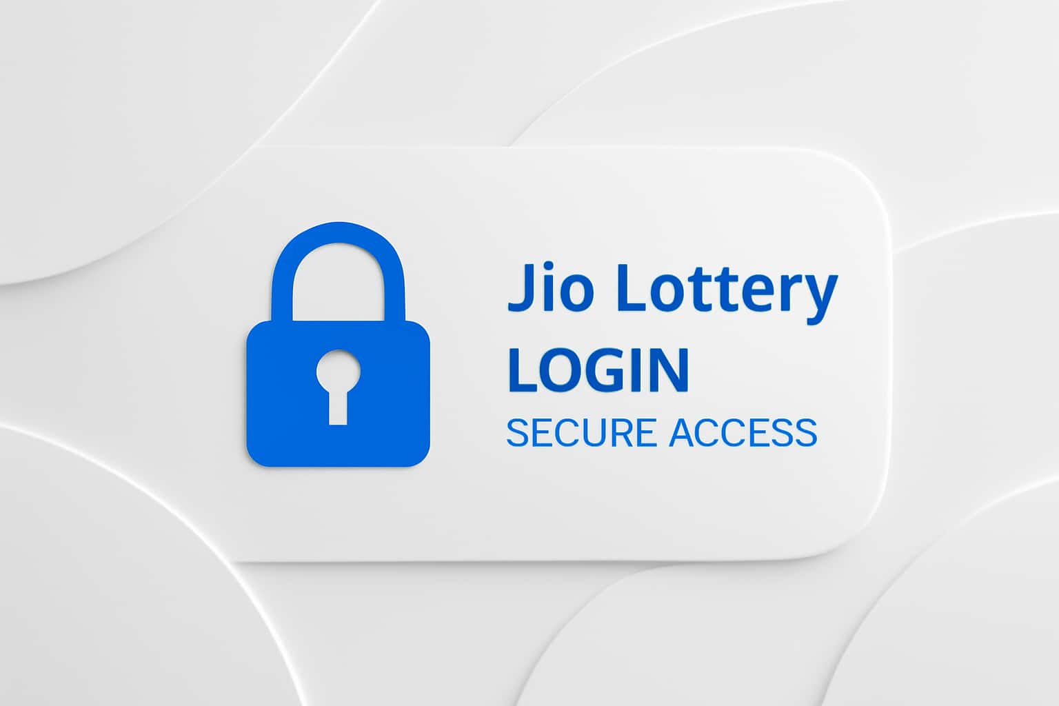 Jio Lottery Login - Secure Access Interface