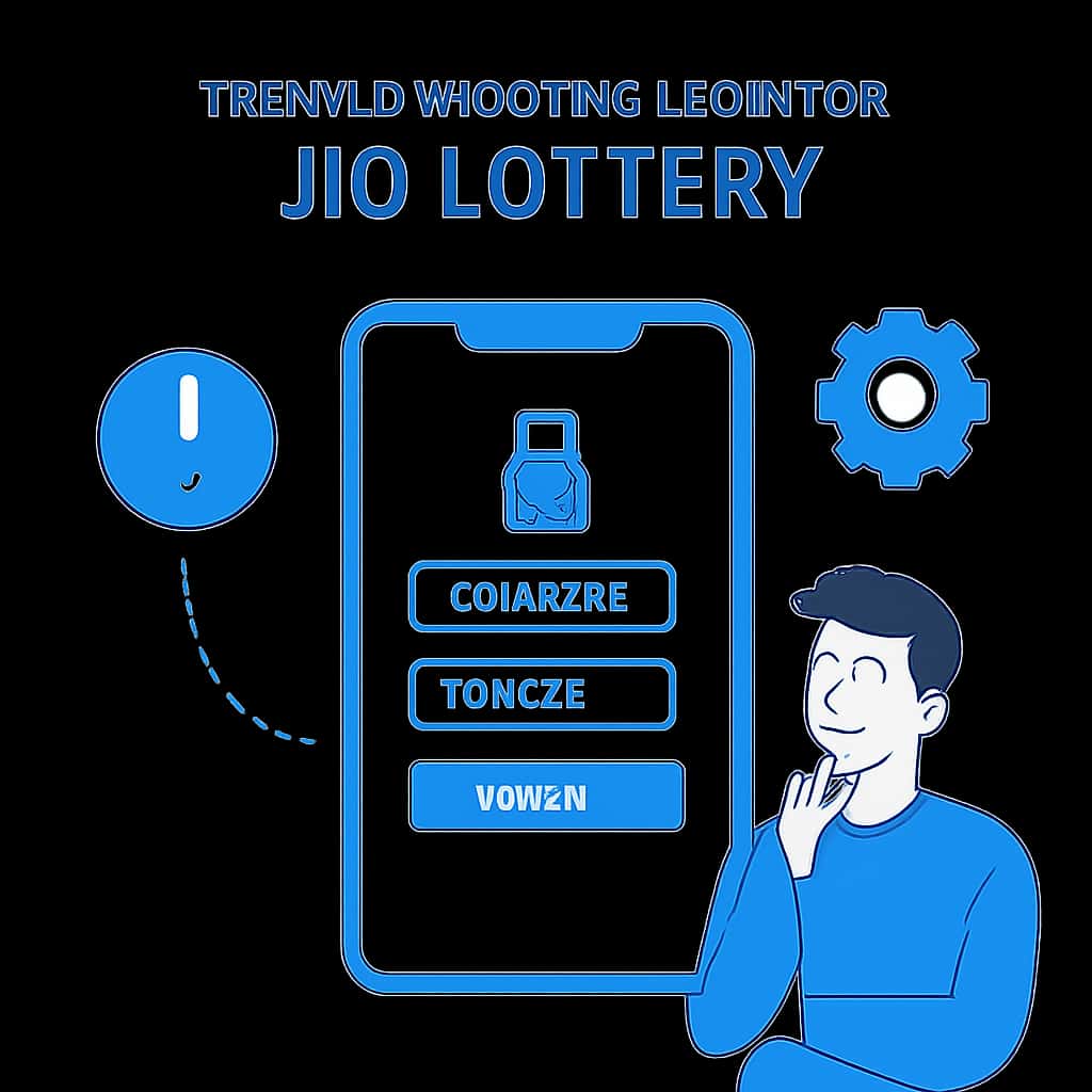 An educational diagram illustrating common login issues for Jio Lottery.