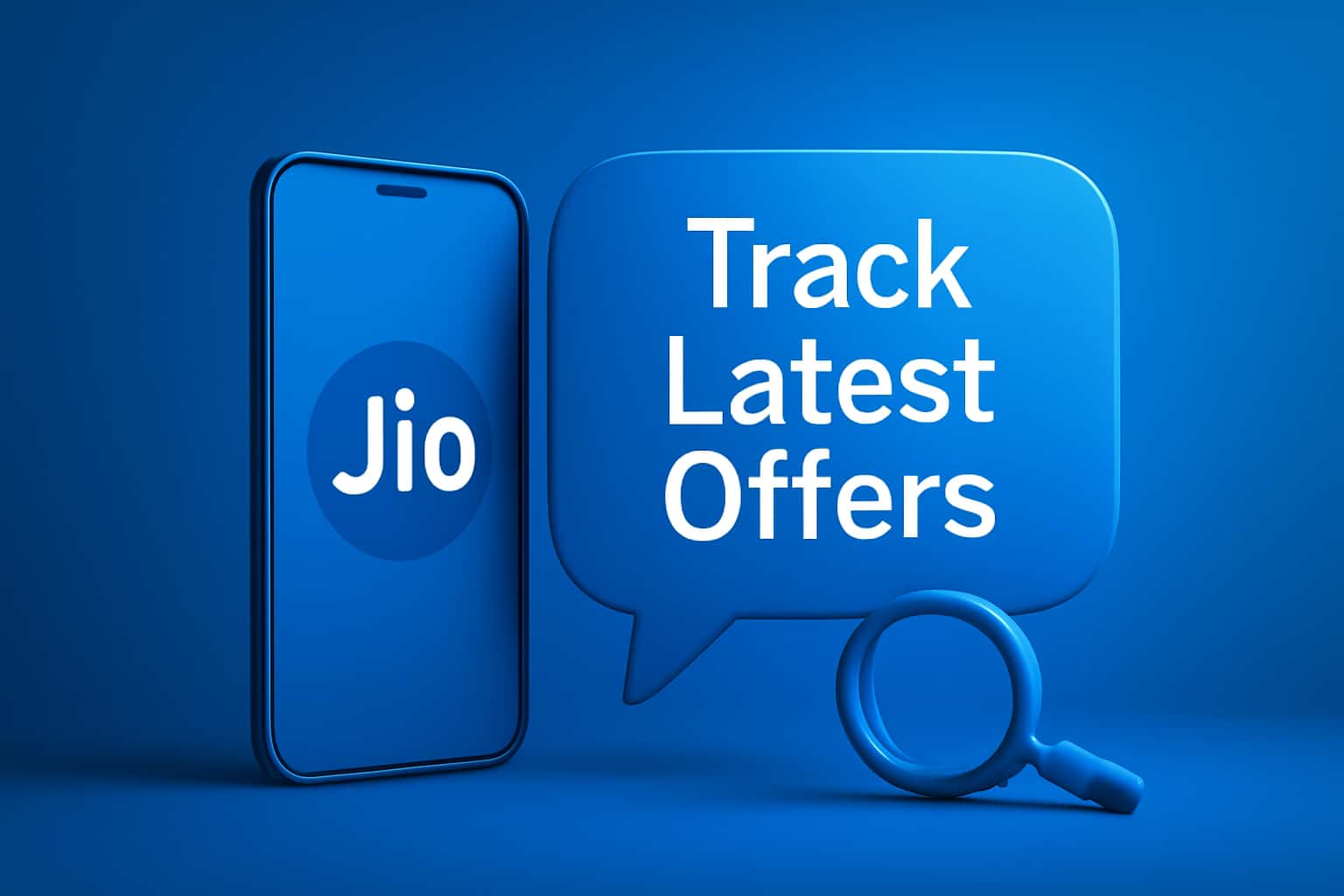 An informative scene showcasing Jio Lottery offers with a focus on clarity and information.