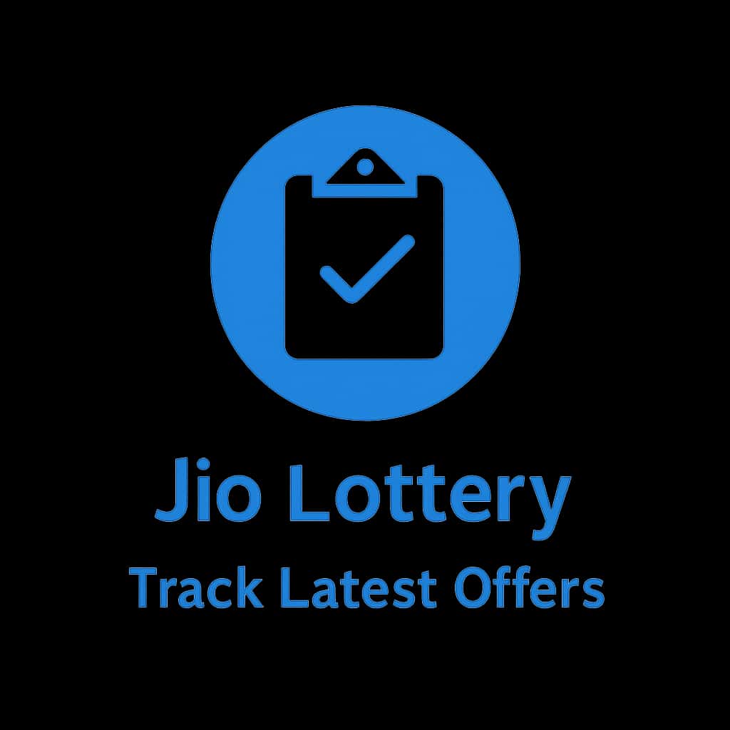 A conceptual badge for Jio Lottery offers, designed for guidance.