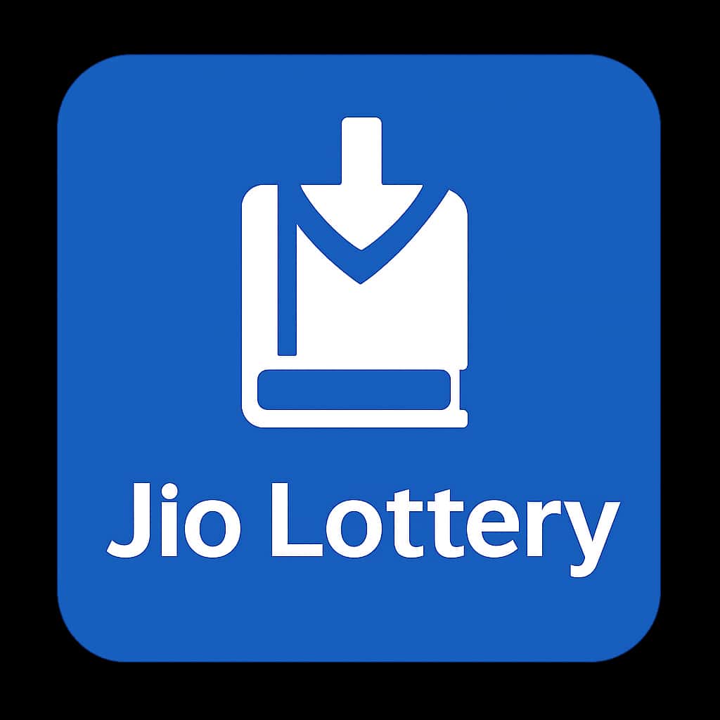 A simple badge design illustrating the Jio Lottery App Download Guide.
