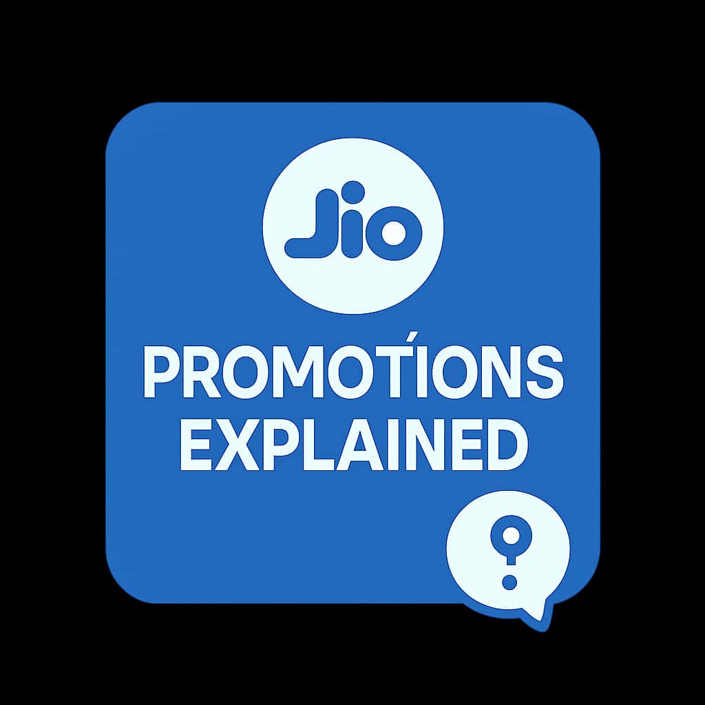 A simple badge design themed around Jio Lottery Promotions.