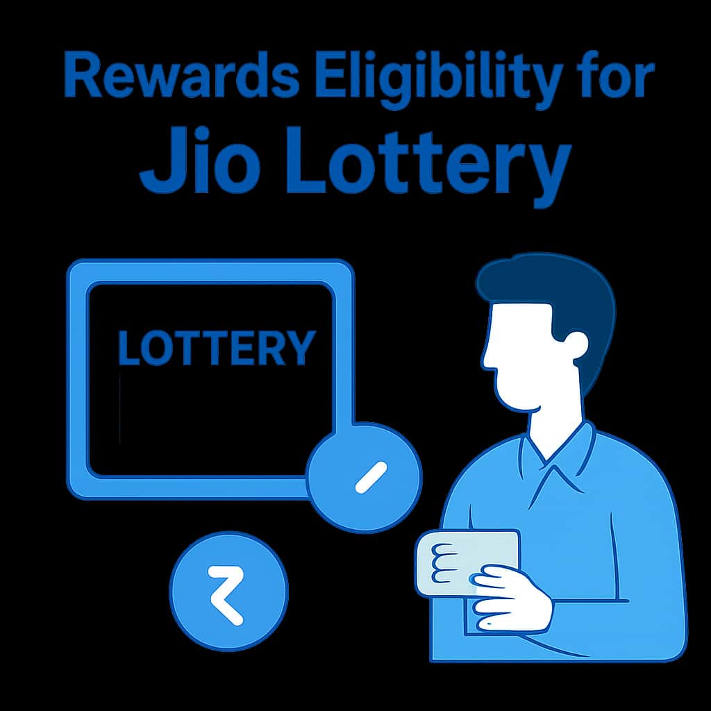 An illustrative diagram about Rewards Eligibility for Jio Lottery.