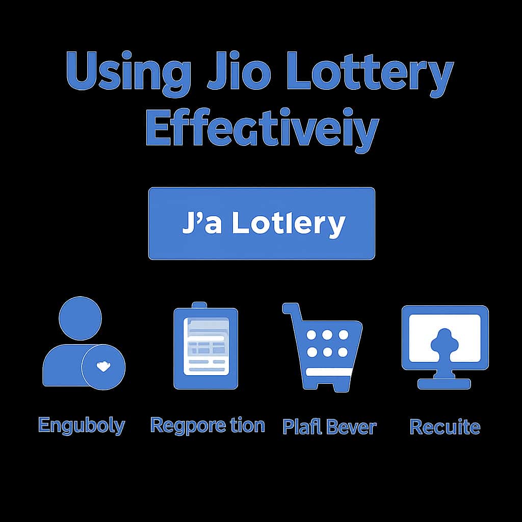 Illustration explaining effective methods for using Jio Lottery.